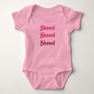 Romper Blessed x3 roze.