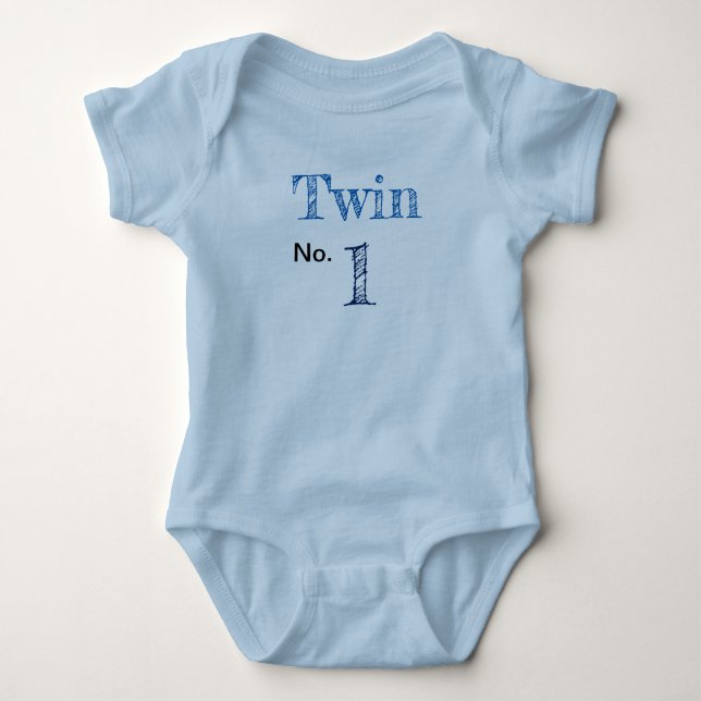 Romper Twin no.1 blue (Front)