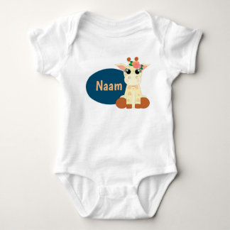 Romper with name and Giraffe van Stylimalzz