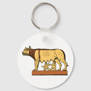 Romulus and Remus Keychain