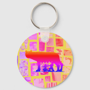 Romulus And Remus Keychain