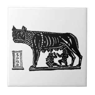Romulus and Remus Roman Mythology Tile