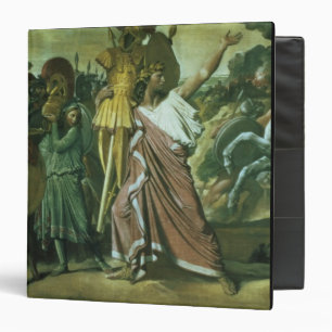 Romulus, conqueror of Acron, taking his booty to t Binder