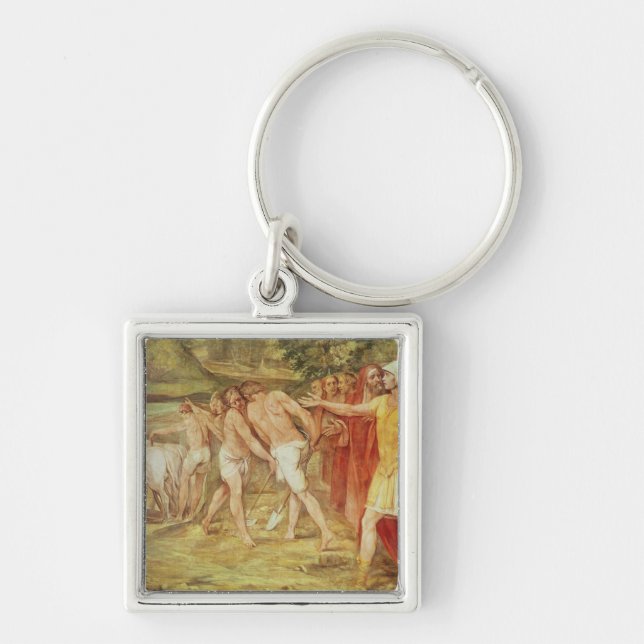 Romulus marking the limits of Rome Keychain (Front)