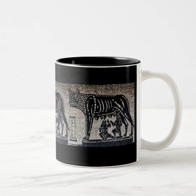 Romulus & Remus Two-Tone Coffee Mug (Right)