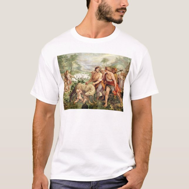 Romulus suckled by the she-wolf T-Shirt (Front)