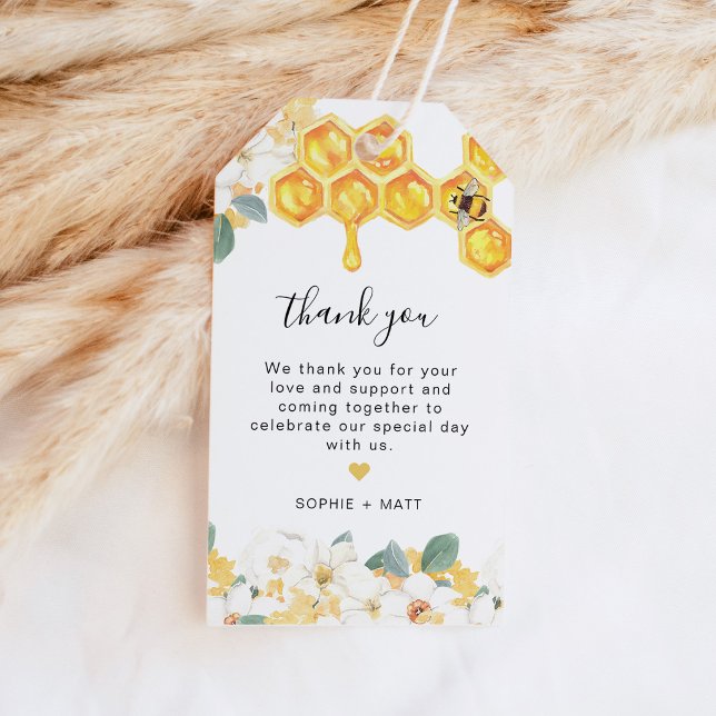 ROMY Floral Honey Bumble Bee Favour Tag (Creator Uploaded)