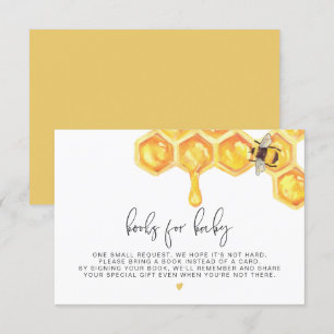 Romy - Honeycomb Bee Books for Baby Insert Invitation