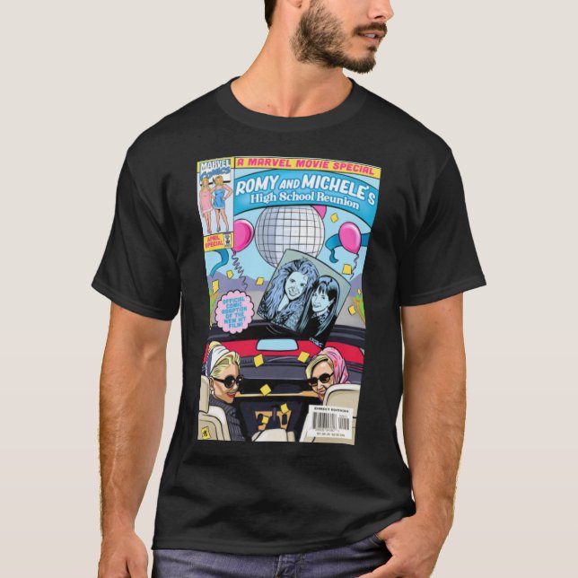 Romy _ Michele Movie Comic Adaption T-Shirt (Front)