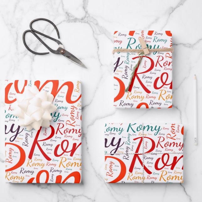 Romy Wrapping Paper Sheet (Front)