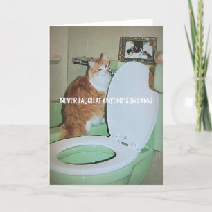 RON AT THE LOO Greeting Card
