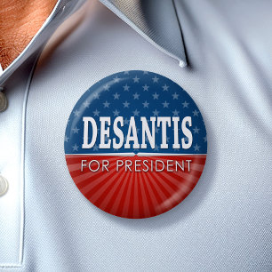 Ron DeSantis 2024 - stars and stripes design 2 Inch Round Button