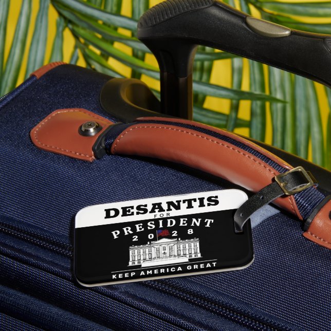 RON DESANTIS 2028 LUGGAGE TAG (Front Insitu 3)