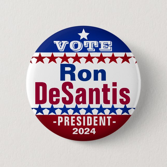Ron DeSantis for President 2024 Campaign Button (Front)