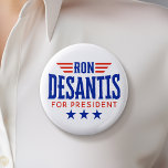 Ron DeSantis for President - Campaign 2 Inch Round Button<br><div class="desc">A simple design featuring Ron DeSantis running for President. He is running in the Republican primary for the 2024 election.</div>