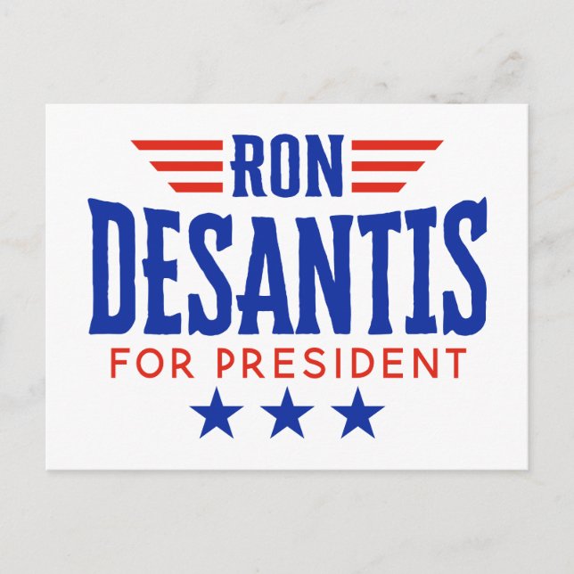 Ron DeSantis for President - Campaign Postcard (Front)