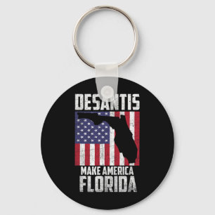 Ron Desantis Make America Florida Again Republican Keychain