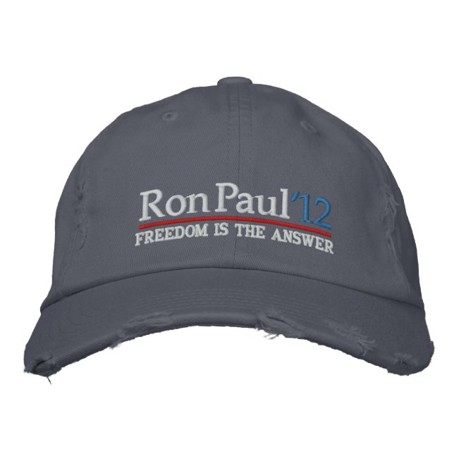 Ron Paul ’12 Embroidered Hat (Front)