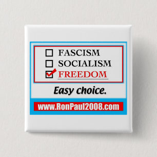 Ron Paul 2008 2 Inch Square Button