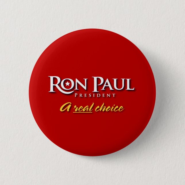 Ron Paul 2008 Campaign Button (Front)