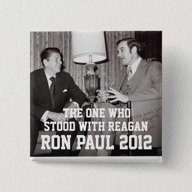 RON PAUL 2012 2 INCH SQUARE BUTTON (Front)