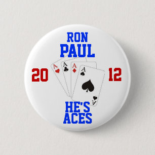 Ron Paul 2012 Aces 2 Inch Round Button