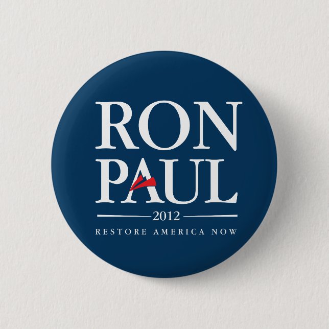 Ron Paul 2012 (Blue) 2 Inch Round Button (Front)