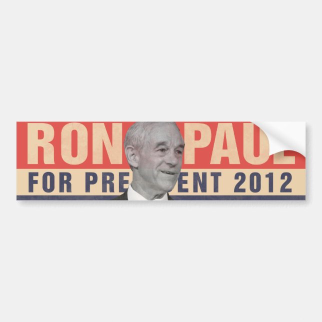Ron Paul 2012 Bumper Sticker (Front)