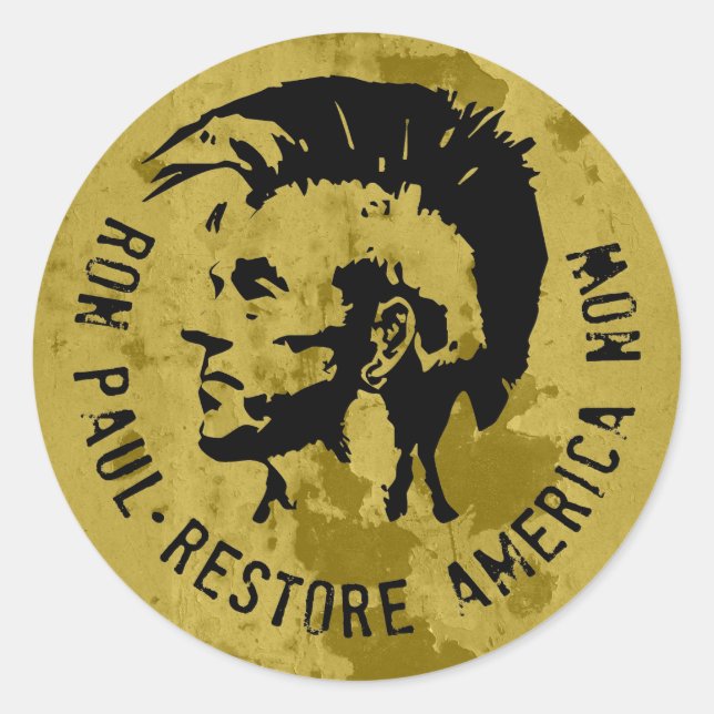 Ron Paul 2012 Classic Round Sticker (Front)