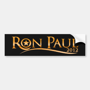 Ron Paul 2012 (Golden) Bumper Sticker