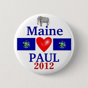 Ron Paul 2012 Maine 2 Inch Round Button