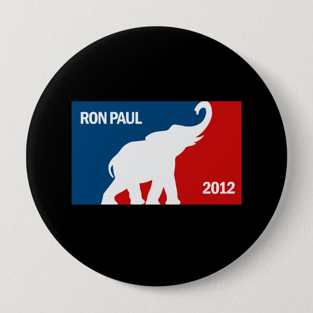 RON PAUL 2012 PRO 4 INCH ROUND BUTTON (Front)