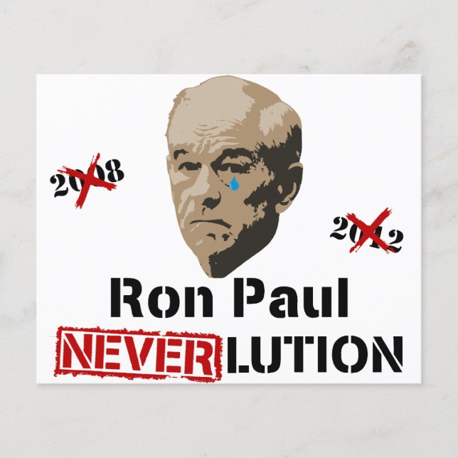Ron Paul 2012 Revolution Neverlution Flyer (Front)