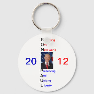 Ron Paul 2012 Supporter Keychain