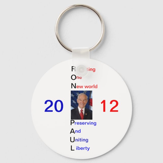 Ron Paul 2012 Supporter Keychain (Front)