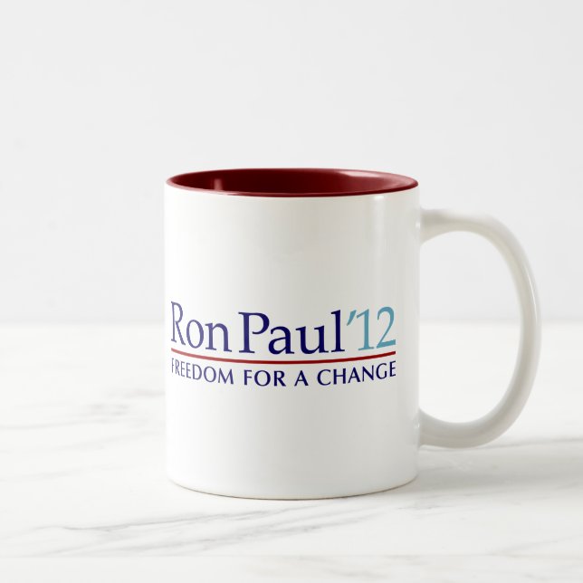 Ron Paul 2012 Two-Tone Coffee Mug (Right)