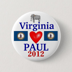 Ron Paul 2012 Virginia 2 Inch Round Button