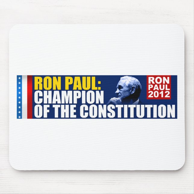 Ron Paul: Champion of the Constitution Mouse Pad (Front)