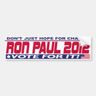 Ron Paul Change Bumper Sticker