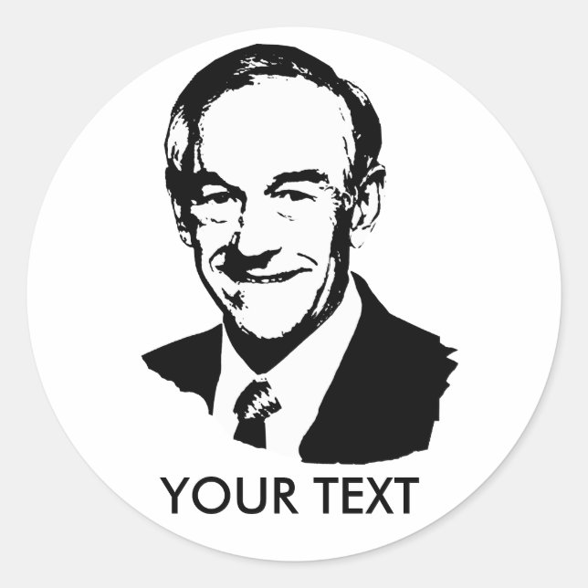 Ron Paul Classic Round Sticker (Front)