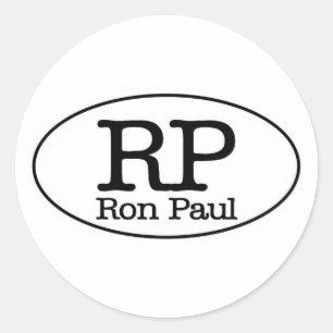 ron paul classic round sticker