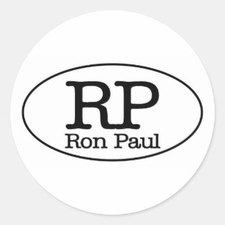 ron paul classic round sticker