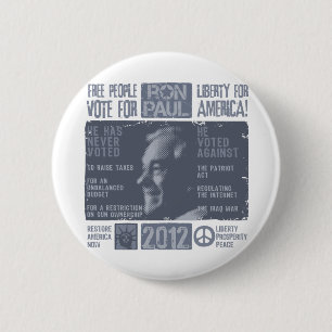 Ron Paul for president 2012 2 Inch Round Button