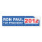 Ron Paul for President 2012 Bumper Sticker