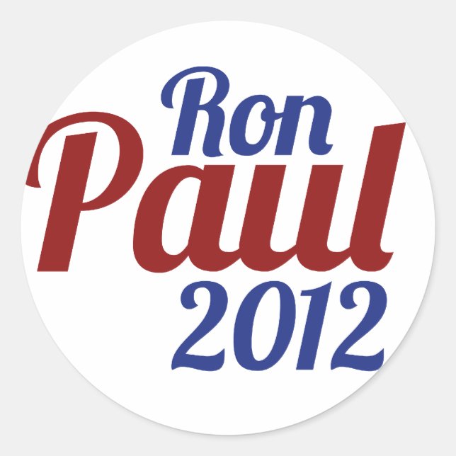 Ron Paul for President 2012 Classic Round Sticker (Front)