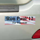 Ron Paul For President Bumpersticker Bumper Sticker (On Car)