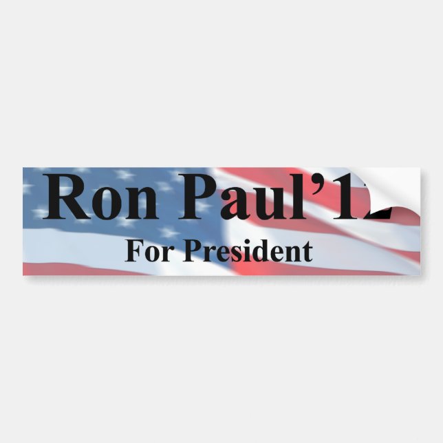 Ron Paul For President Bumpersticker Bumper Sticker (Front)