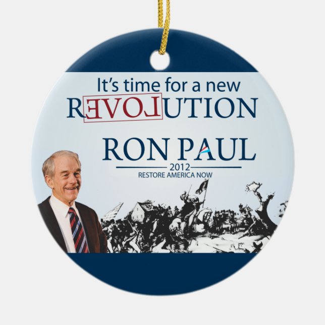 Ron Paul for President Ceramic Ornament (Front)