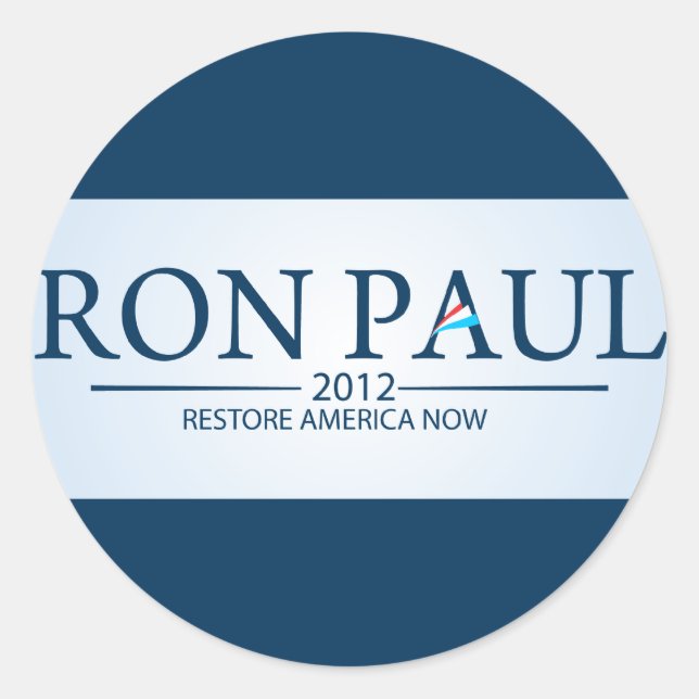 Ron Paul for President Classic Round Sticker (Front)