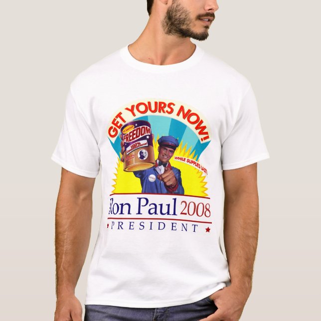 Ron Paul "Get Your Freedom!" Retro Shirt (Front)